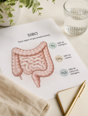 Tipos de SIBO según el gas predominante
